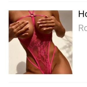 Hot Pink G-string Bodysuit Skimpy NIP